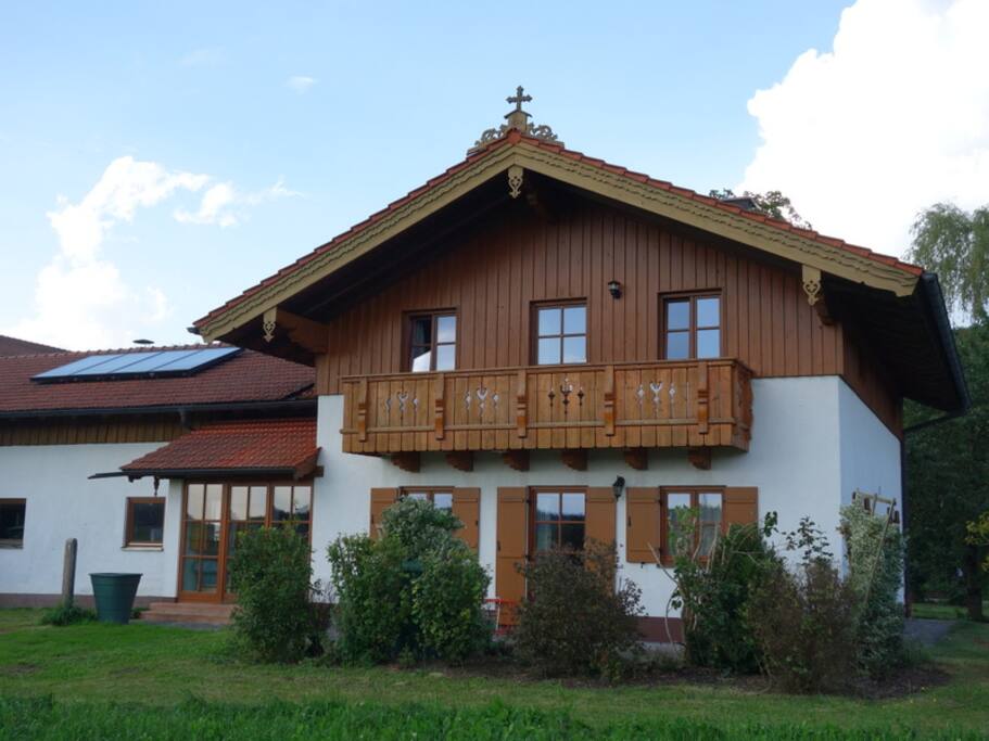 Rückseite des Ferienhauses