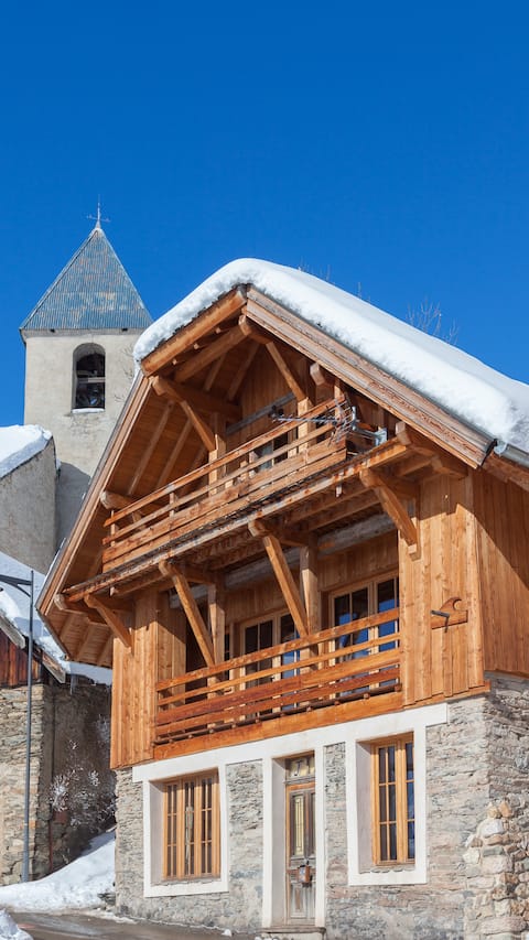 AlpedHuez chalet/6ch/14p/250m/sauna/source/billiards