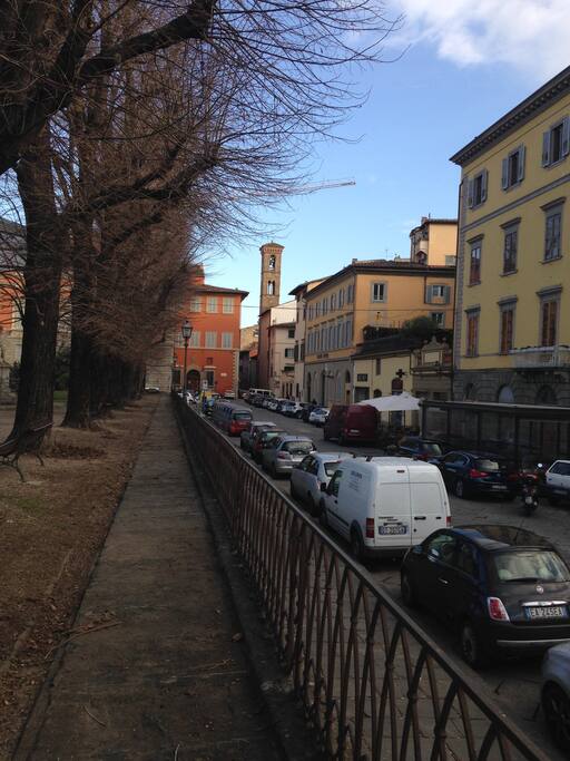 This is the street, in San Niccolò quarter. .