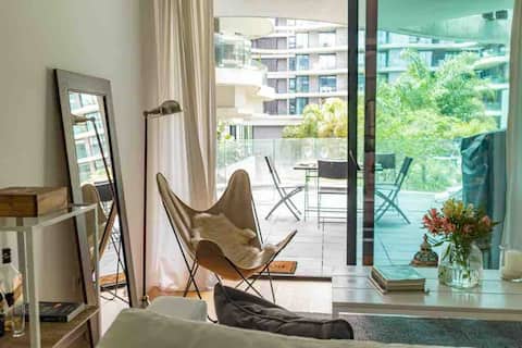 Top Airbnb: Great style! Pool, gym, terrace and sauna in Buceo