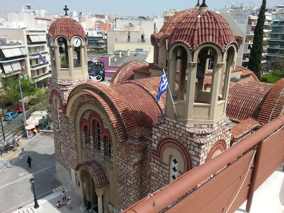 Our next door neighbour, Agios Artemios church