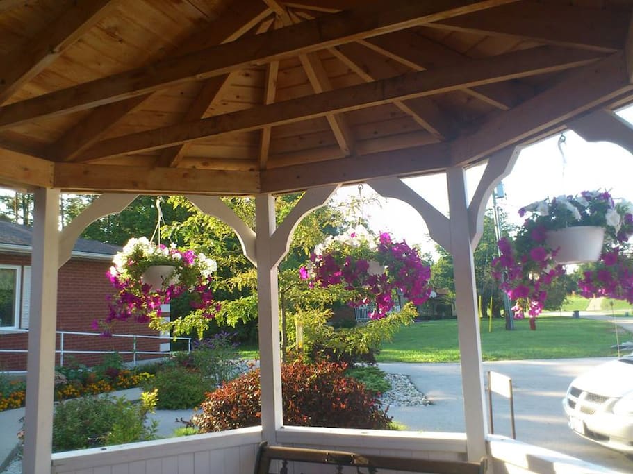 view from the Gazebo, a favorite place to meet and chat