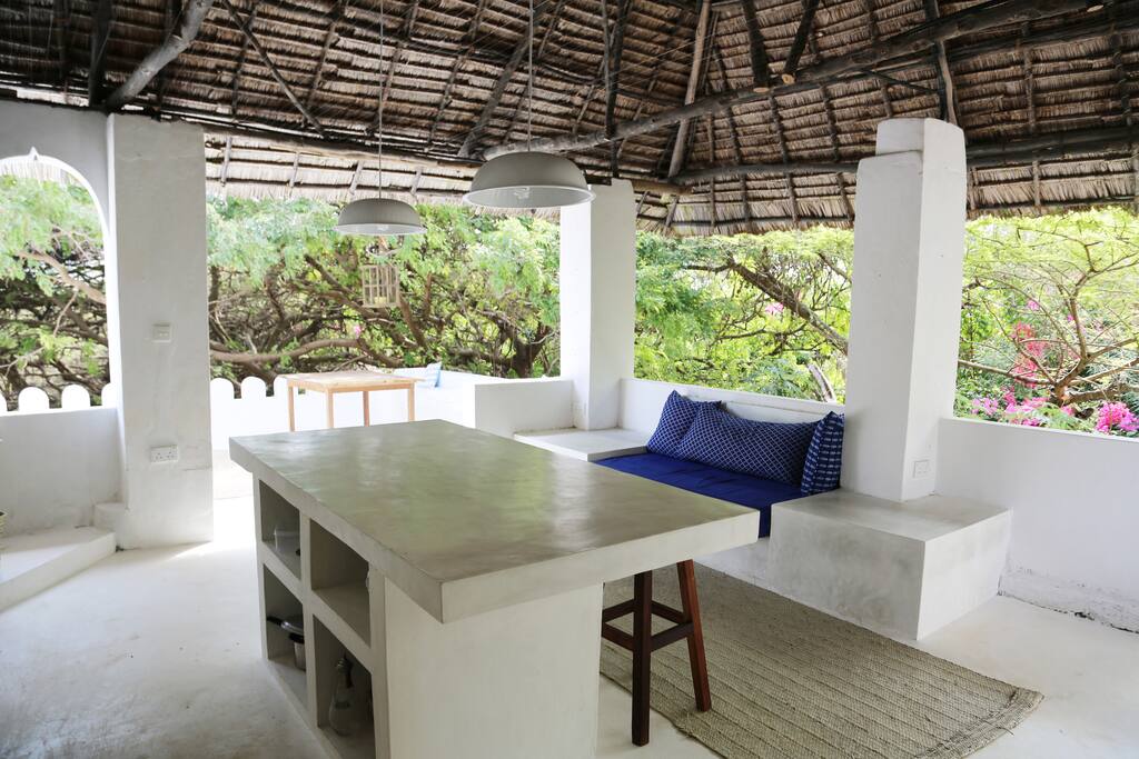 Dining upstairs