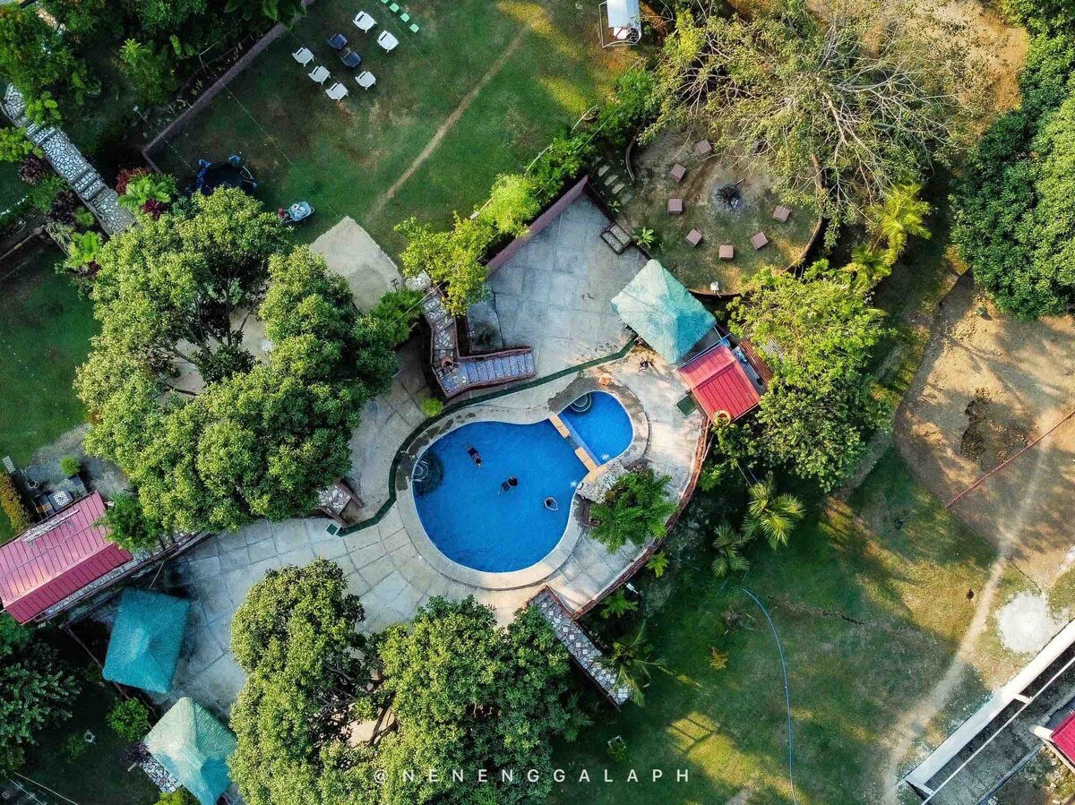 Farm Stay Exclusive Villa with Kawa Bath Houses for Rent in Batangas