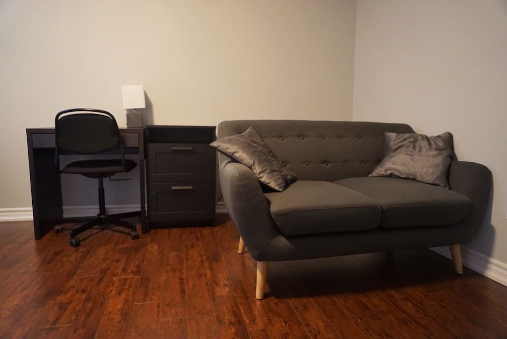 Love seat and work desk