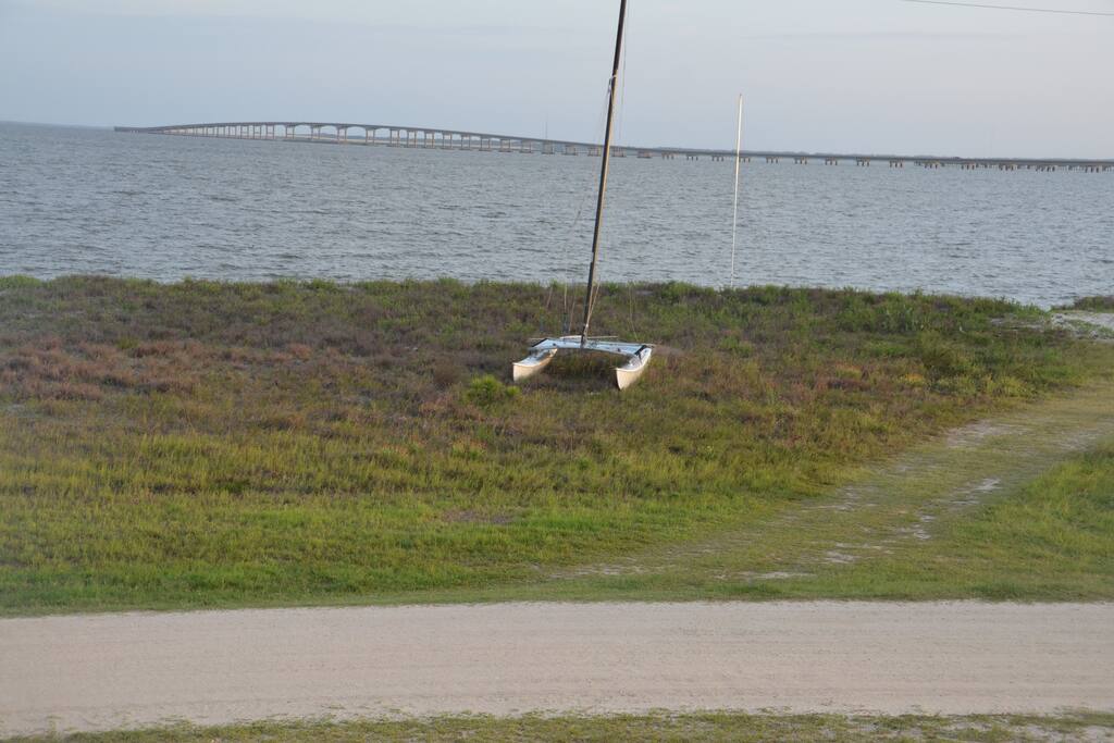 bay beach directly across from the house