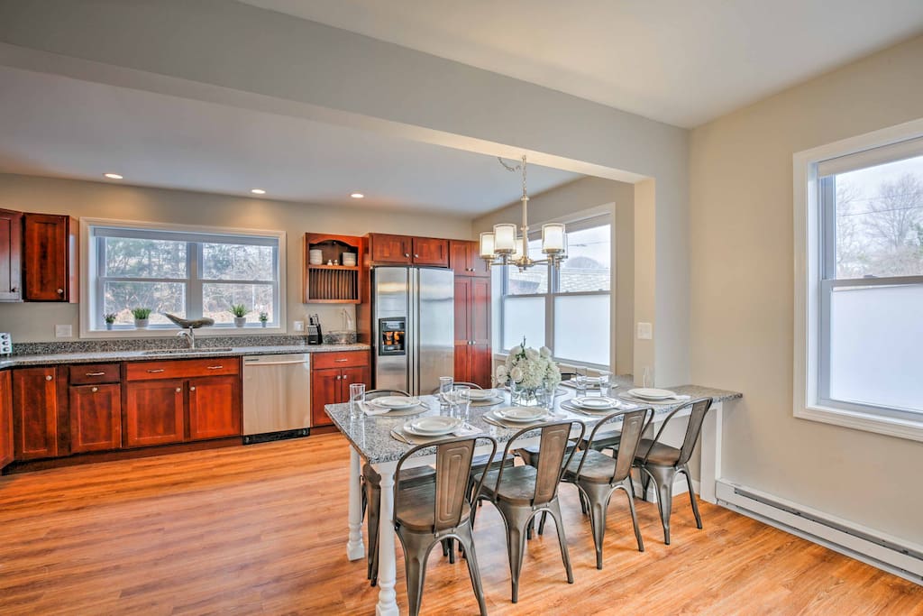 All 8 guests in your travel group will love the hardwood flooring.