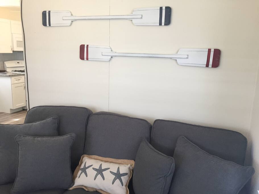 The living room couch...