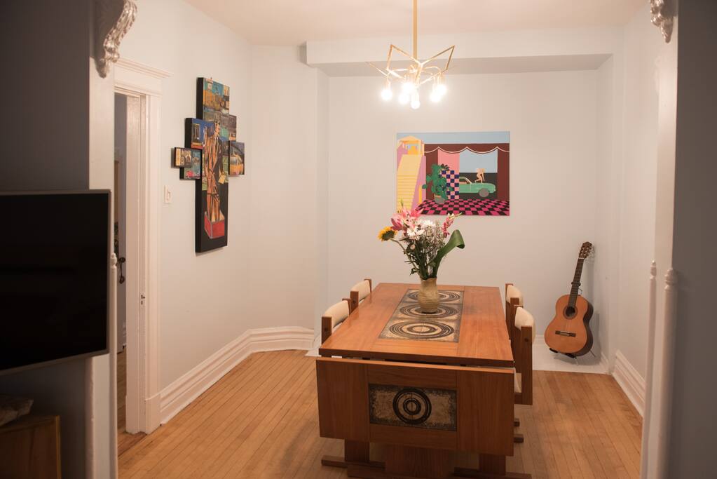Dining room, which opens up from living room.