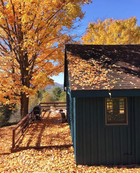 THE TEAL CABIN with mountain view aka @uppicabin