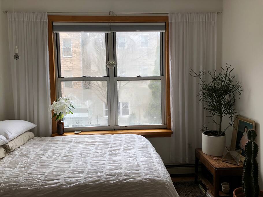 private bedroom with full, comfy bed