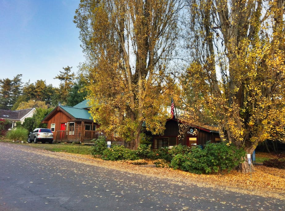 Olga House next to the historic Olga Post Office
