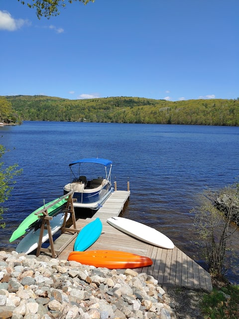 Home overlooking Mascoma Lake, Dock, Boat Slip