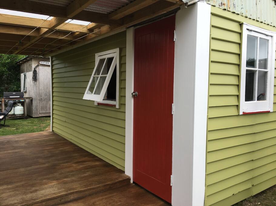 Covered deck off Bach