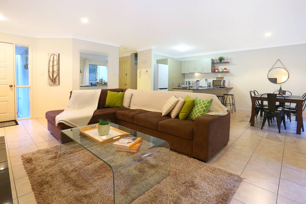 Large air-conditioned open plan lounge area