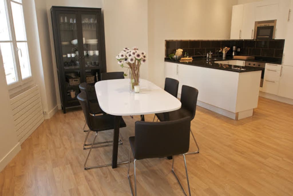 Kitchen and dining area
