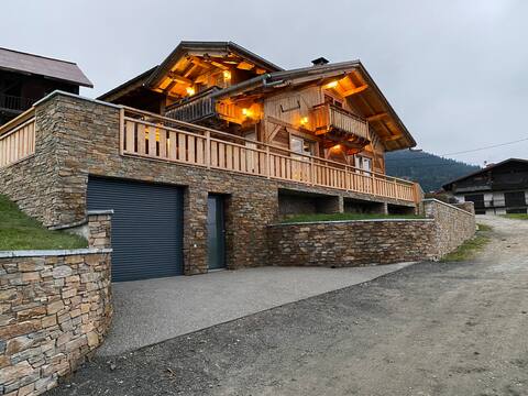 savoyard chalet on ski hill