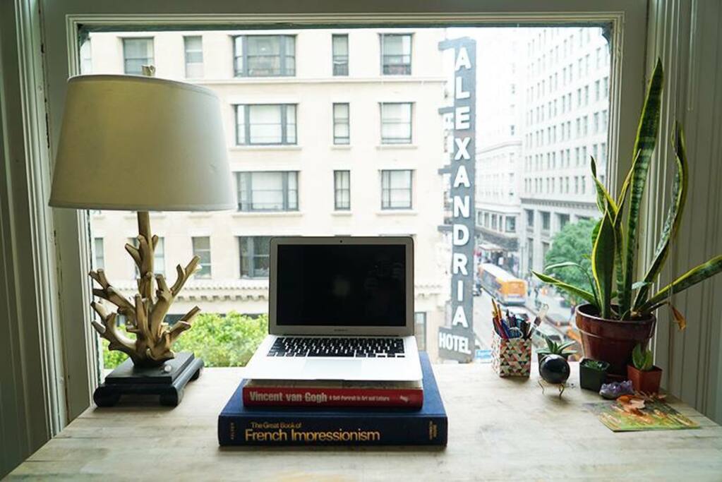 Work desk with a great view