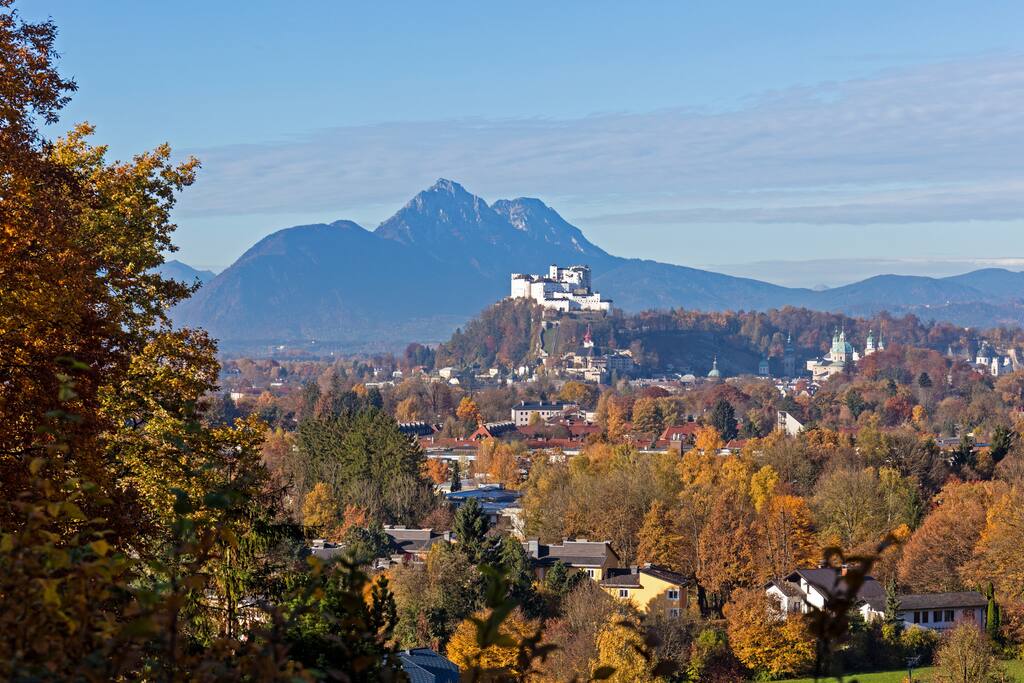 Blick auf die Festung
Hohensalzburg von der Terrasse