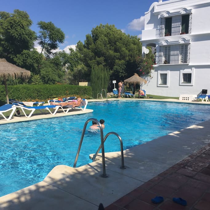 The pool is only 50 metres away from the villa and is a secluded location for swimming and sun-bathing