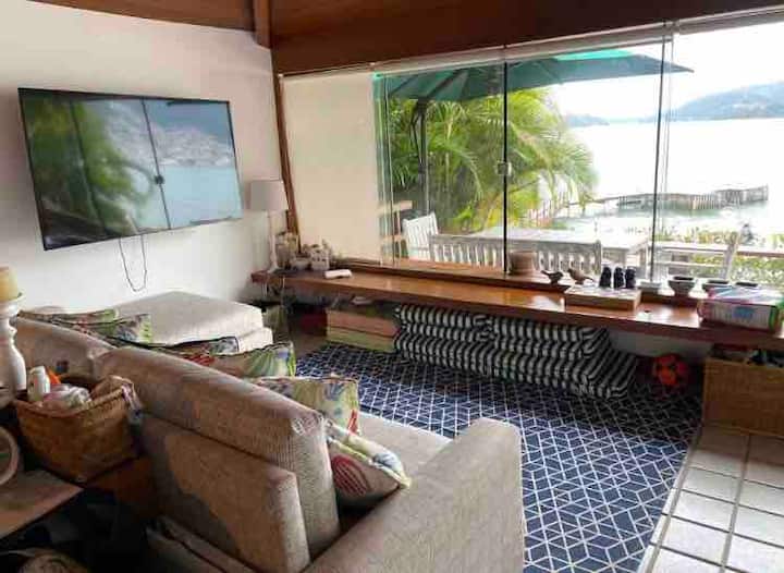 Casa Pé Na Areia Com Vista Espetacular - Angra dos Reis