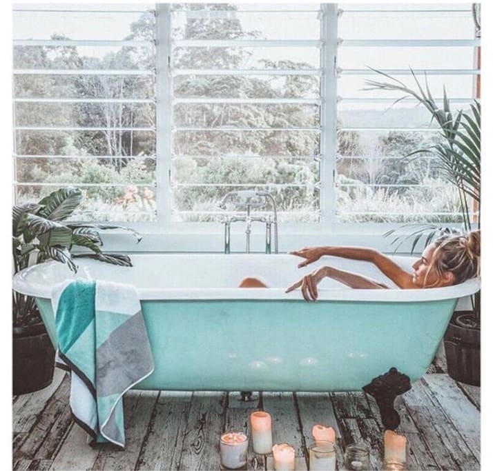 Ensuite with a view
