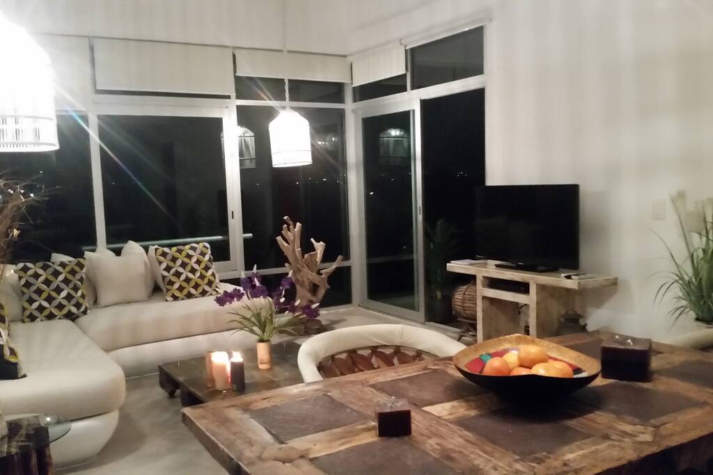 Living and dining area