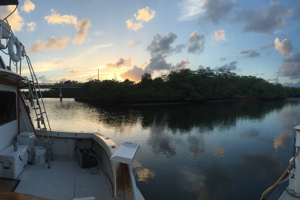 Sunset at the docks.