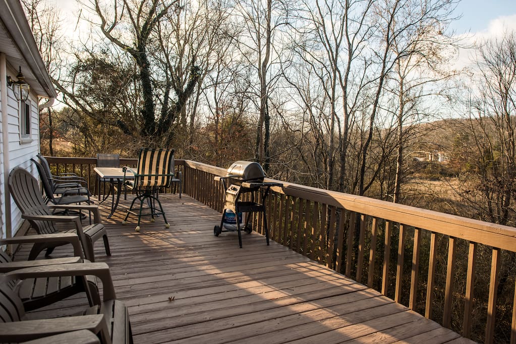 Enjoy grilling out with your friends and family on the massive deck