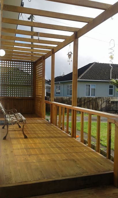 sunny deck for relaxing out