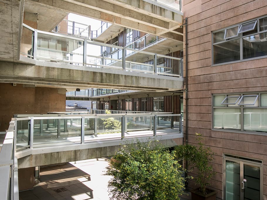 Unique copper-clad concrete designer building with live/work lofts