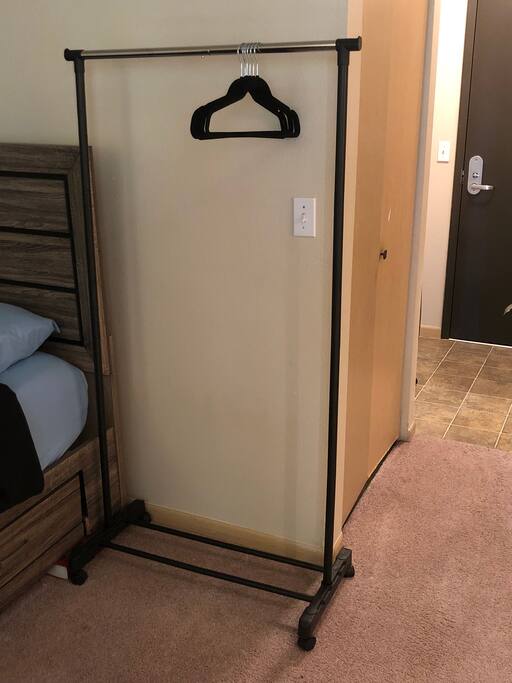Hanging space and Shoe Rest