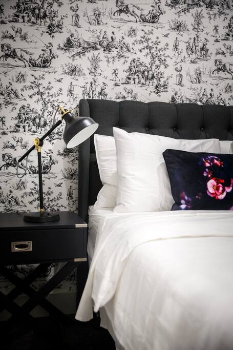 master bedroom with green tea matress