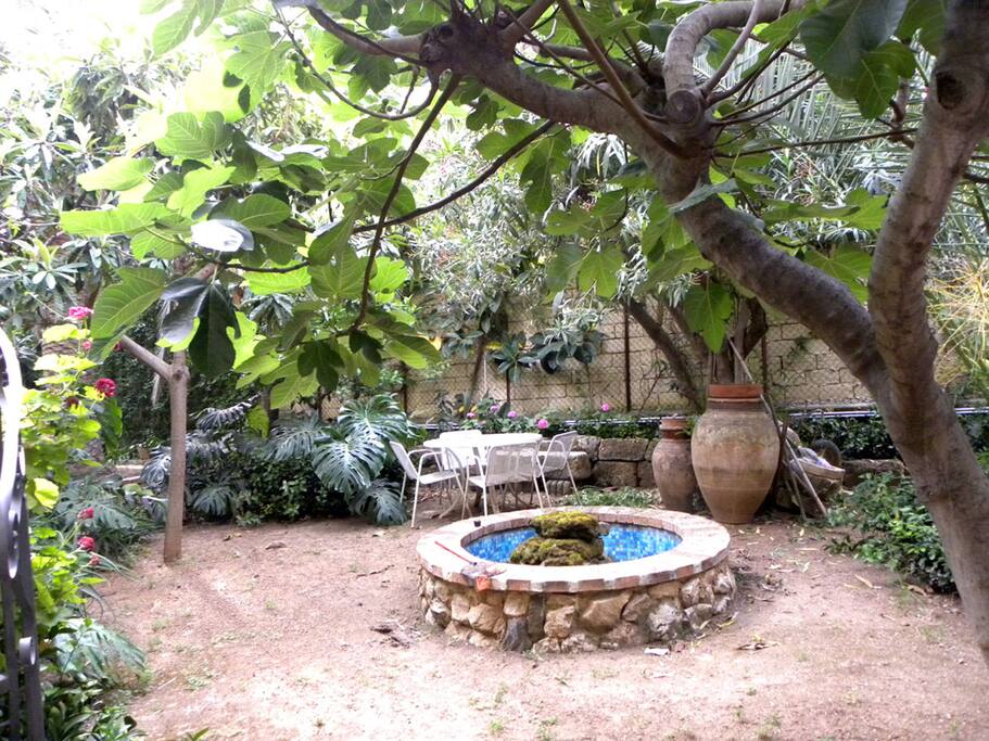 Custom-made stone fountain