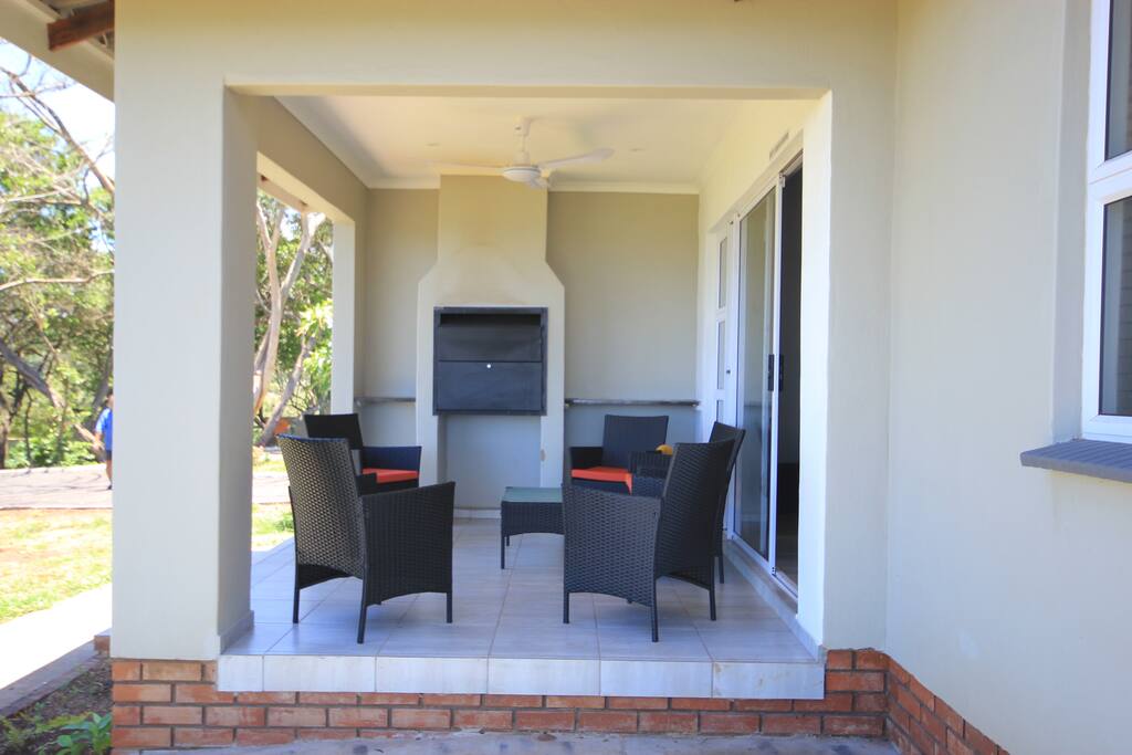 Verandah with built in braai