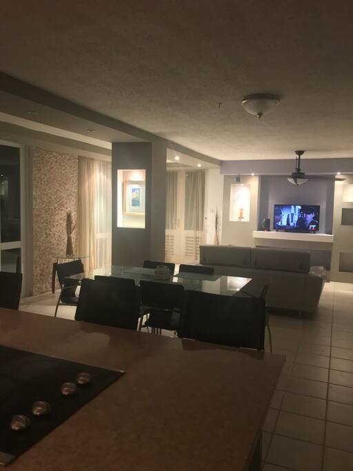 Livingroom ilumination at night