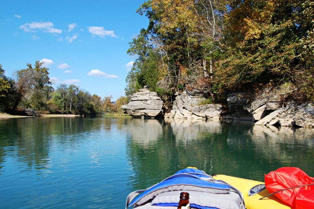 Floating on the Buffalo River