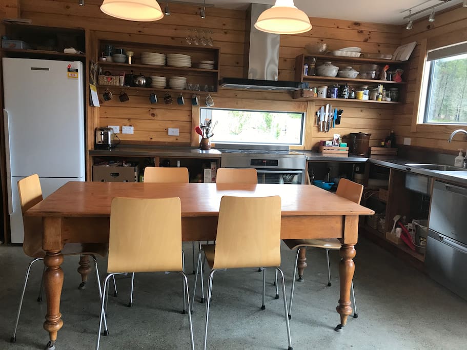 Well stocked kitchen for family dining