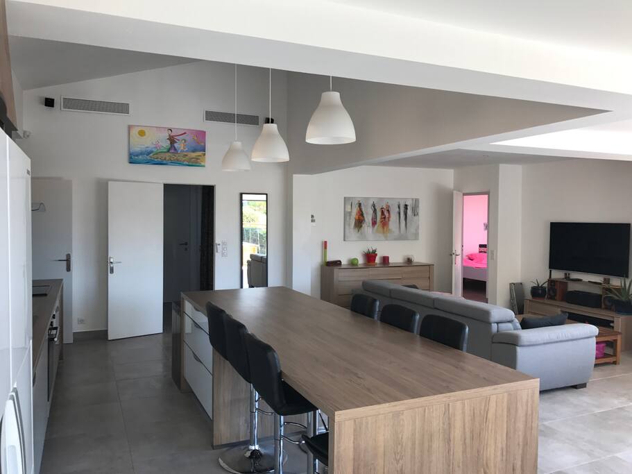 Grand salon salle à manger 60m2