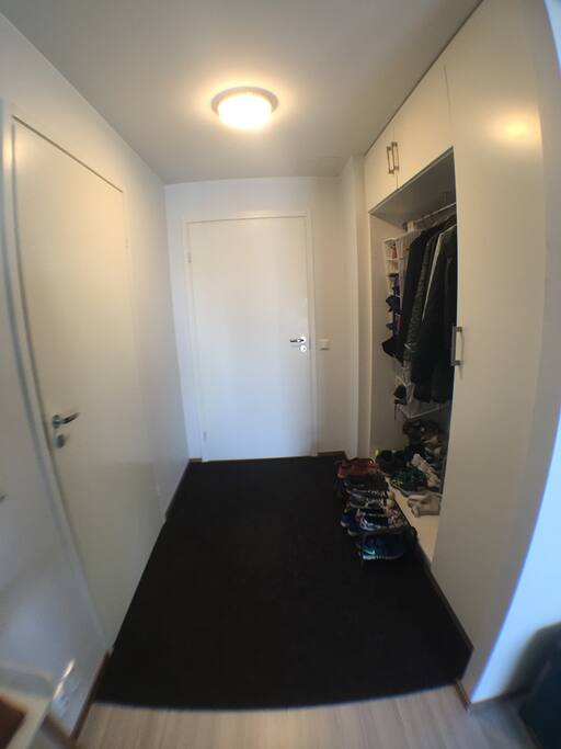 The apartment front door