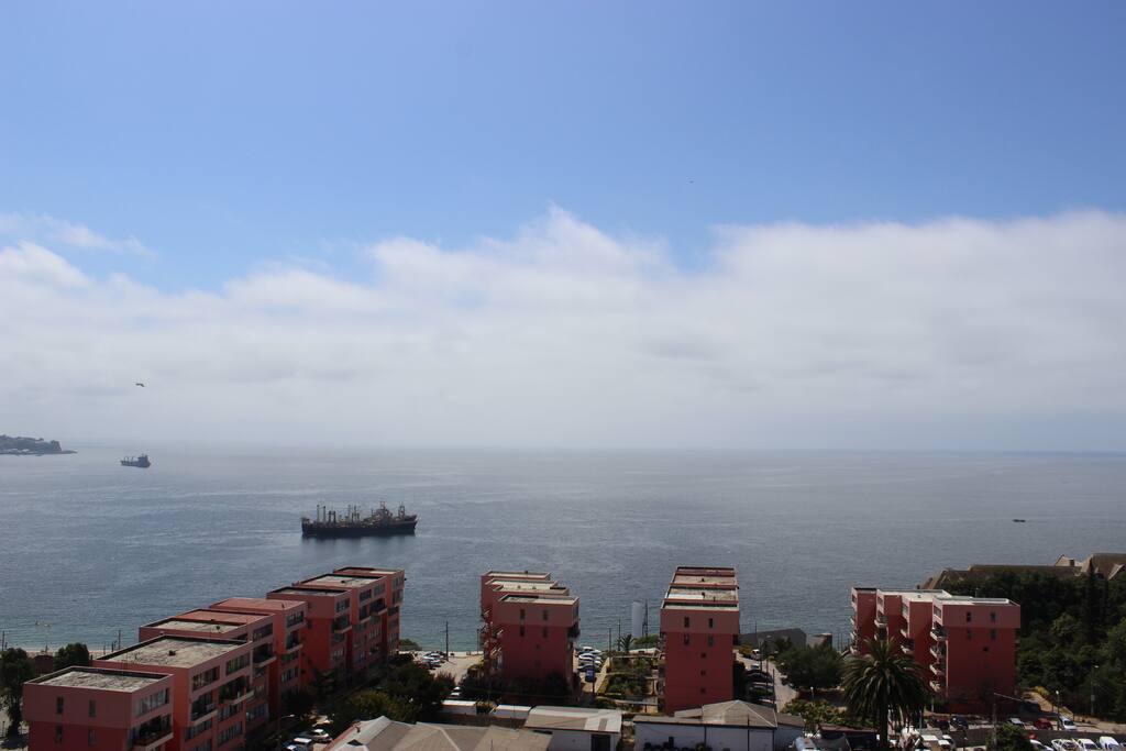Vista panorámica a la Bahía de Valparaíso - Viña del Mar
