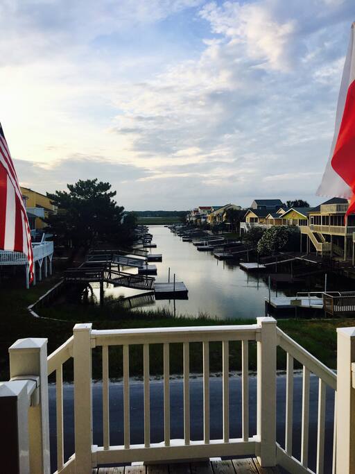 Beautiful canal view from the porch