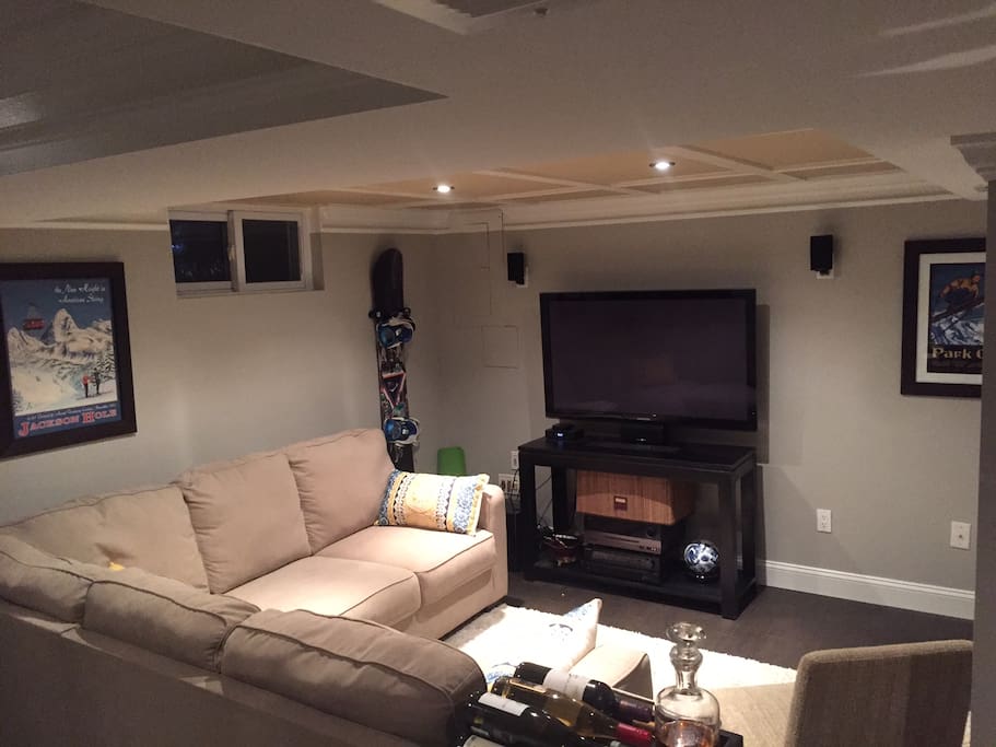 Finished private basement
