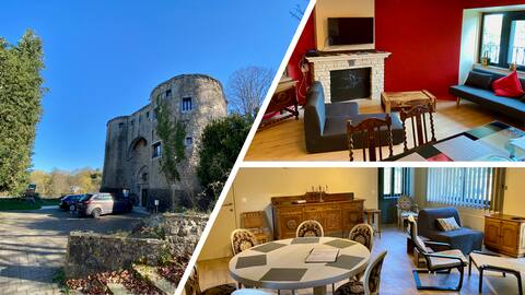 Châtelet de Barbençon: combi 2 apartments 10/12p