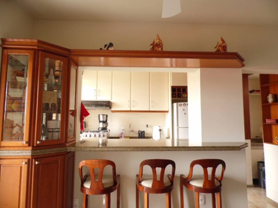 Cozinha americana.