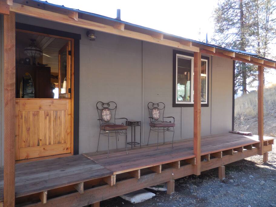 back deck and parking