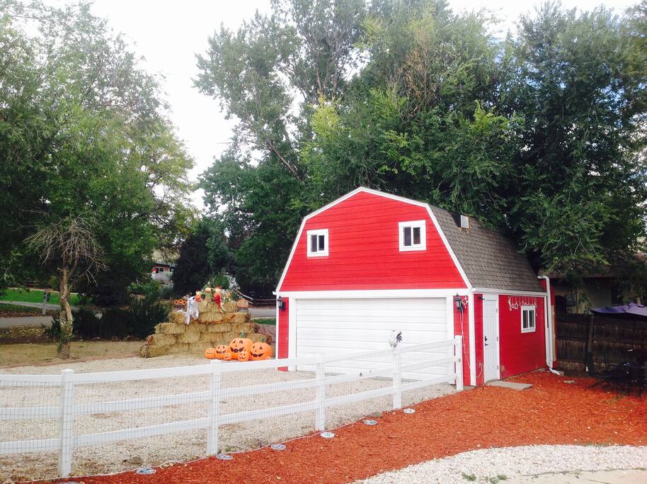 There is a patio set out next to barn for enjoyment - pretty private area- 420 is ok.