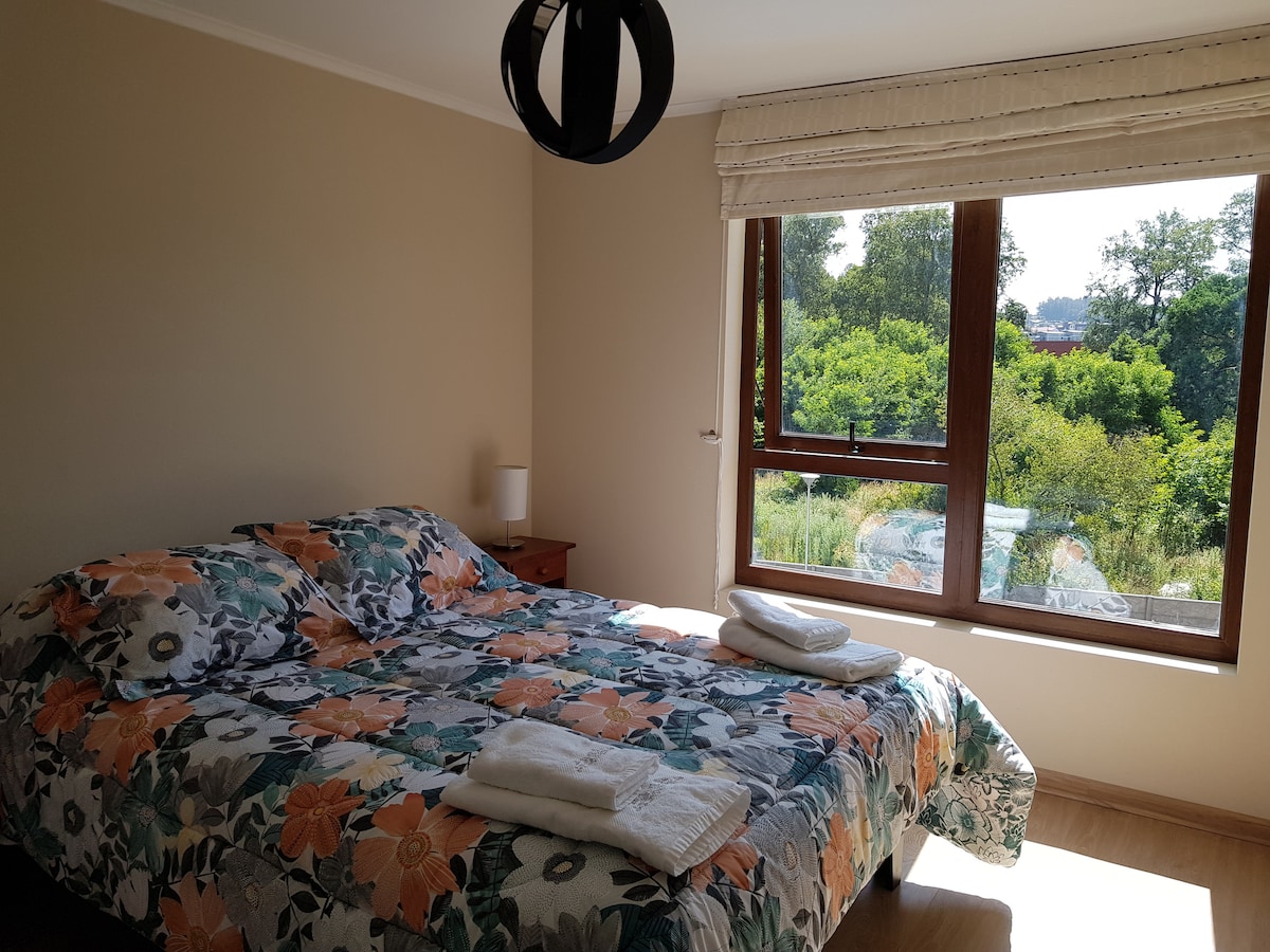 主卧，遮光帘。