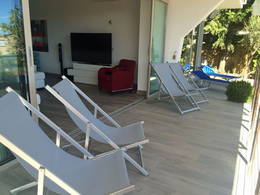 Plenty of room on the terrace