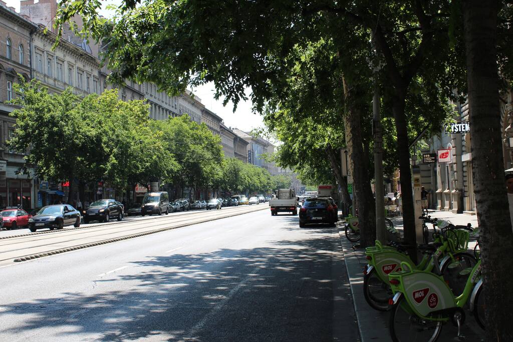 Street in front of the building